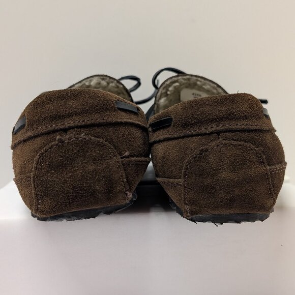Minnetonka Casey Moccasin Slippers in Chocolate main image 4